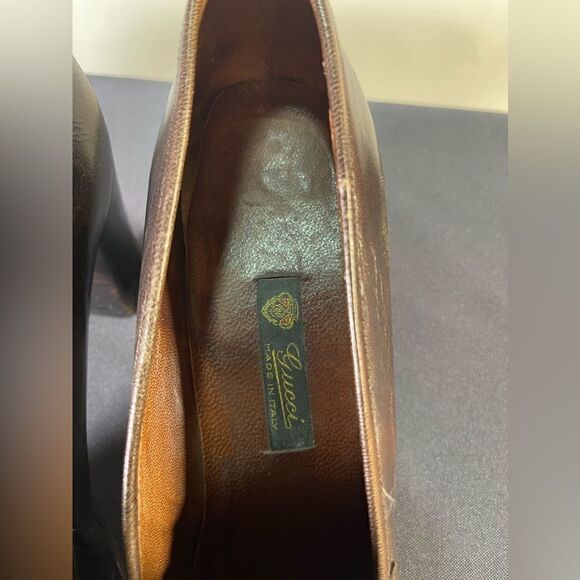 GUCCI - Vintage Leather Loafer - Picture 3 of 10